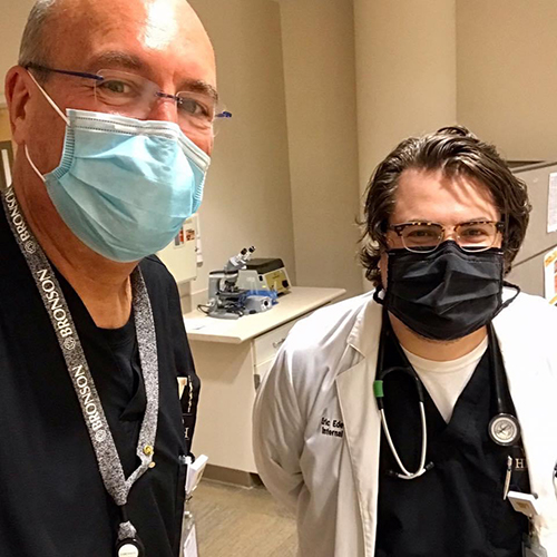After 7-year journey, Dr. Eric Edewaard earns ‘special’ place as first WMed graduate to complete his residency training in Kalamazoo