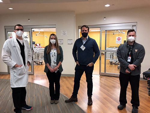 WMed Internal Medicine Residents with NBC News Correspondent Gabe Gutierrez