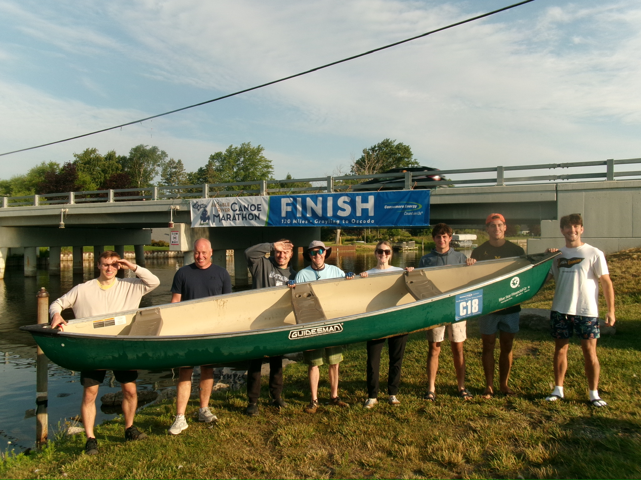 M4 Marina Cox teams up with family, friends to complete 120-mile Au Sable River canoe race in northern Michigan