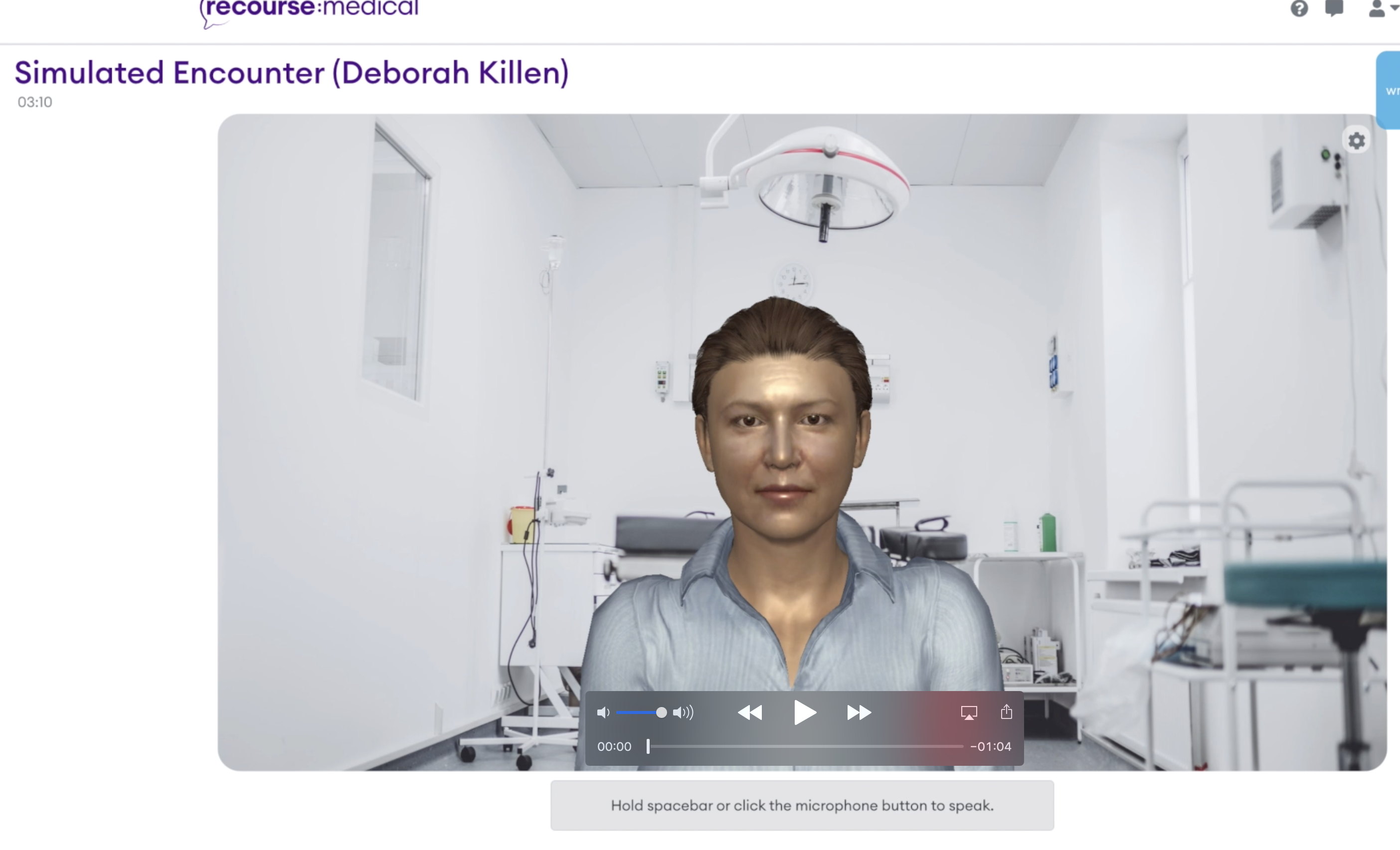 Screenshot from Recourse Medical