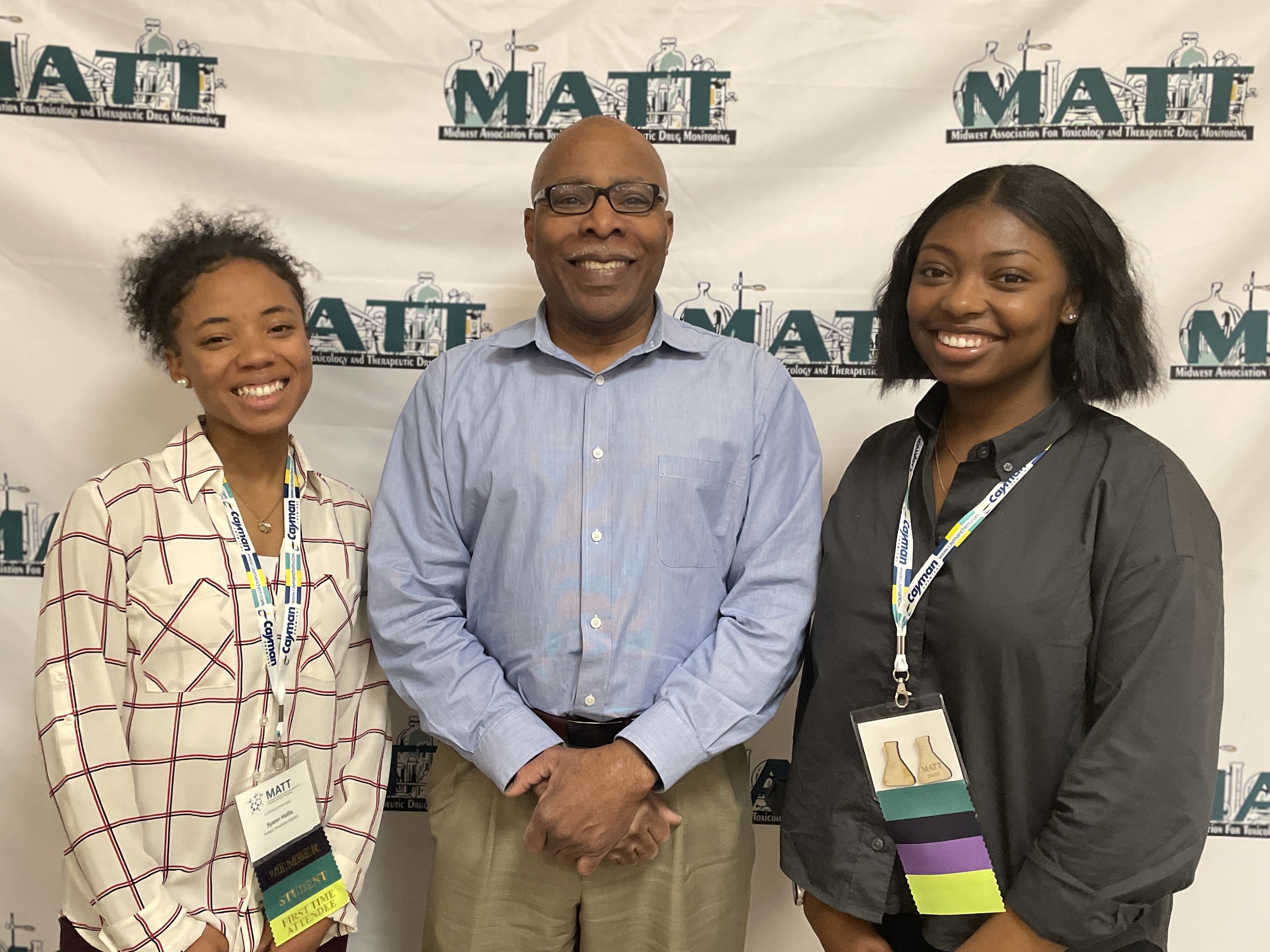 Madison Roland, Syann Hollins, and Prentiss Jones, PhD, at 2023 MATT Conference