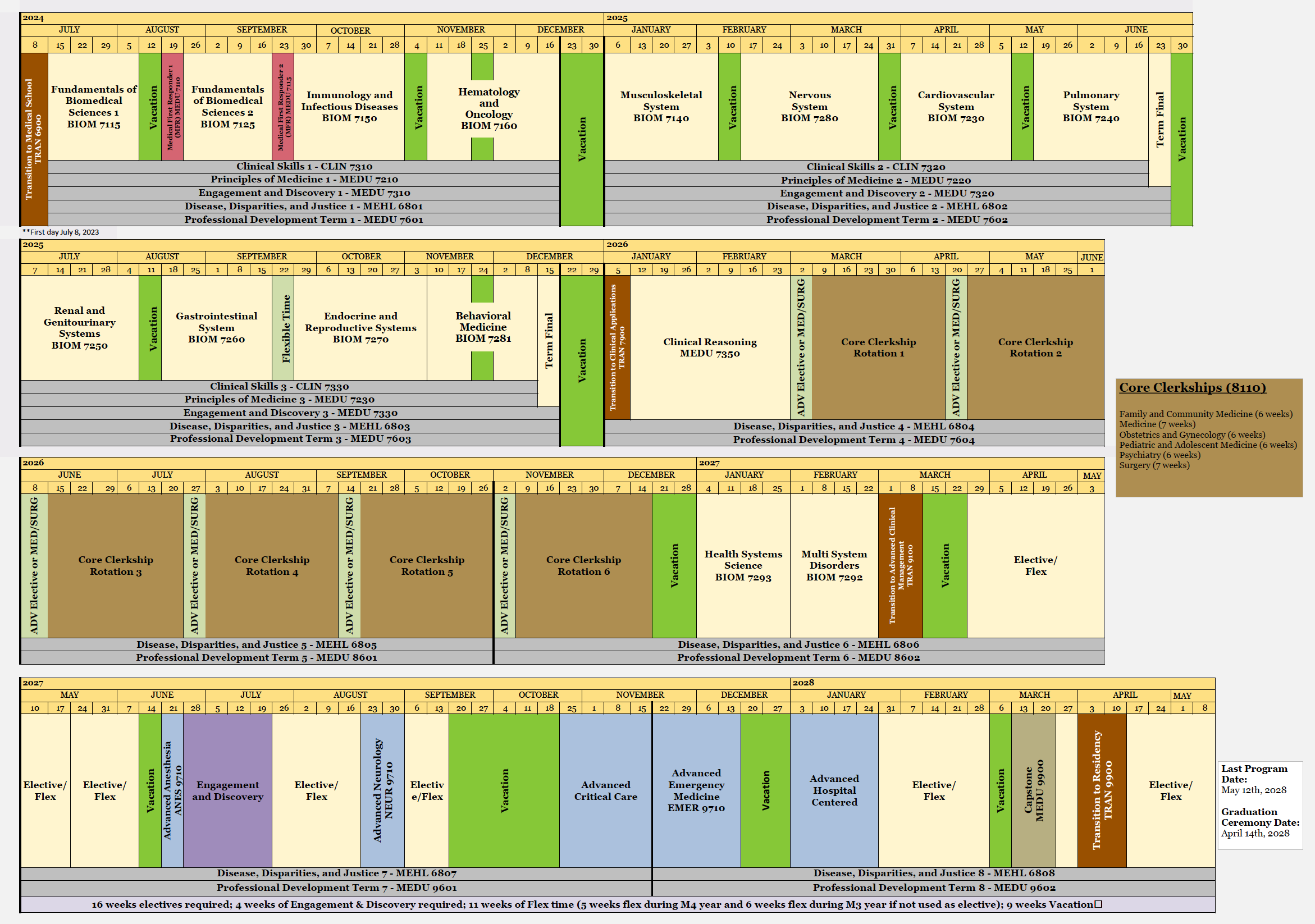 Curriculum Calendar Updated 3.20.24