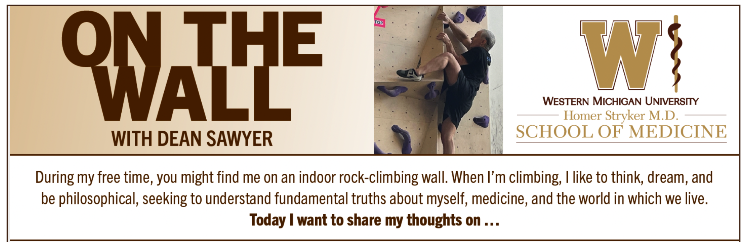 On the Wall with Dean Sawyer Banner