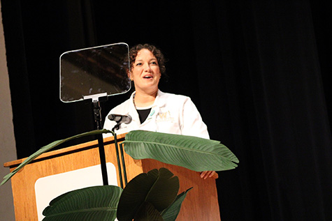 M4 Tierra Jolly speaks at Class of 2028 White Coat Ceremony