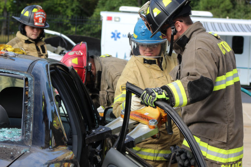 Students in the Class of 2023 took part in the Medical First Responder training capstone event on Thursday, September 19.